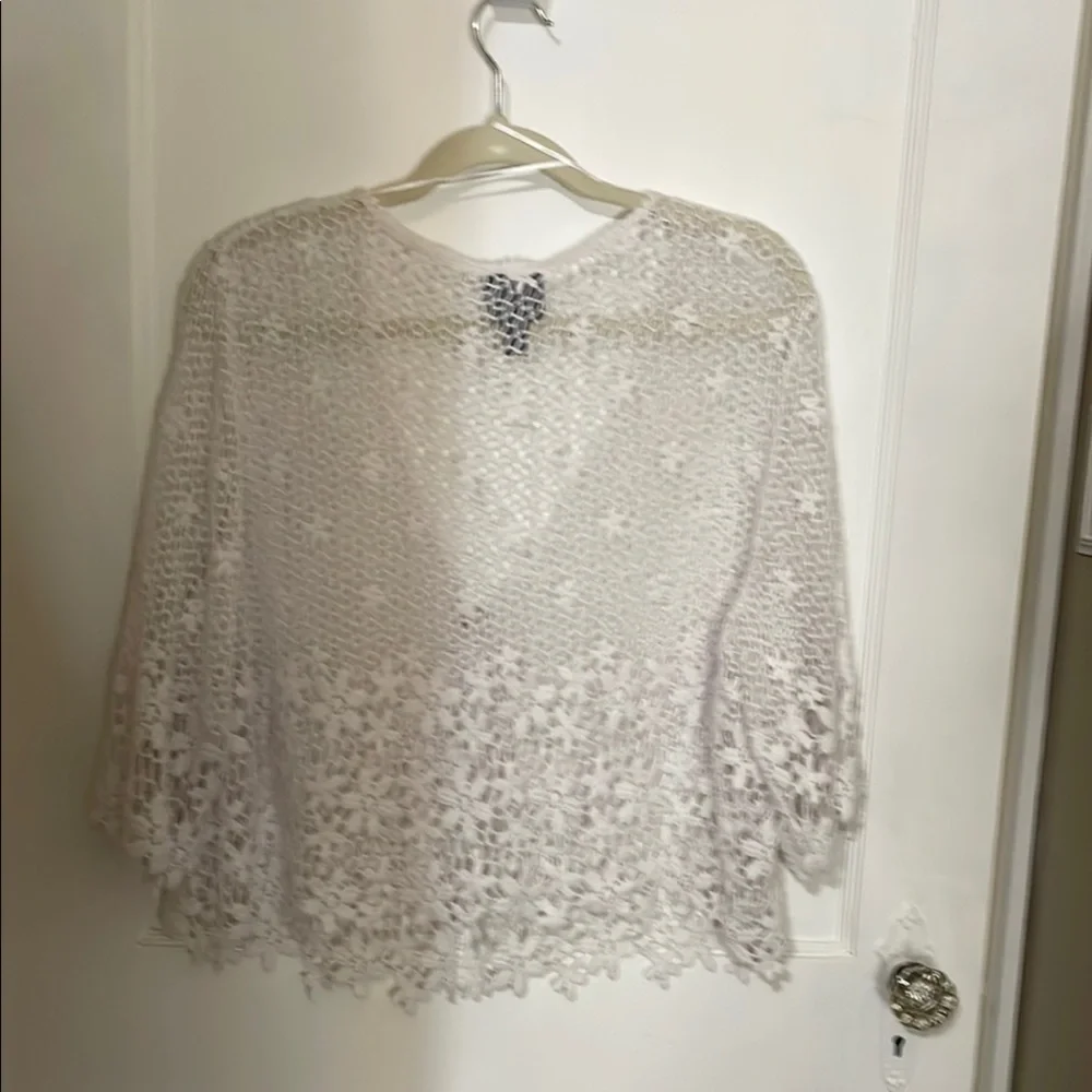 Rabbit Rabbit Rabbit White Crochet Shrug - Picture 8 of 8
